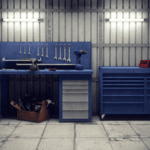 immagine di un garage autofficina vuoto